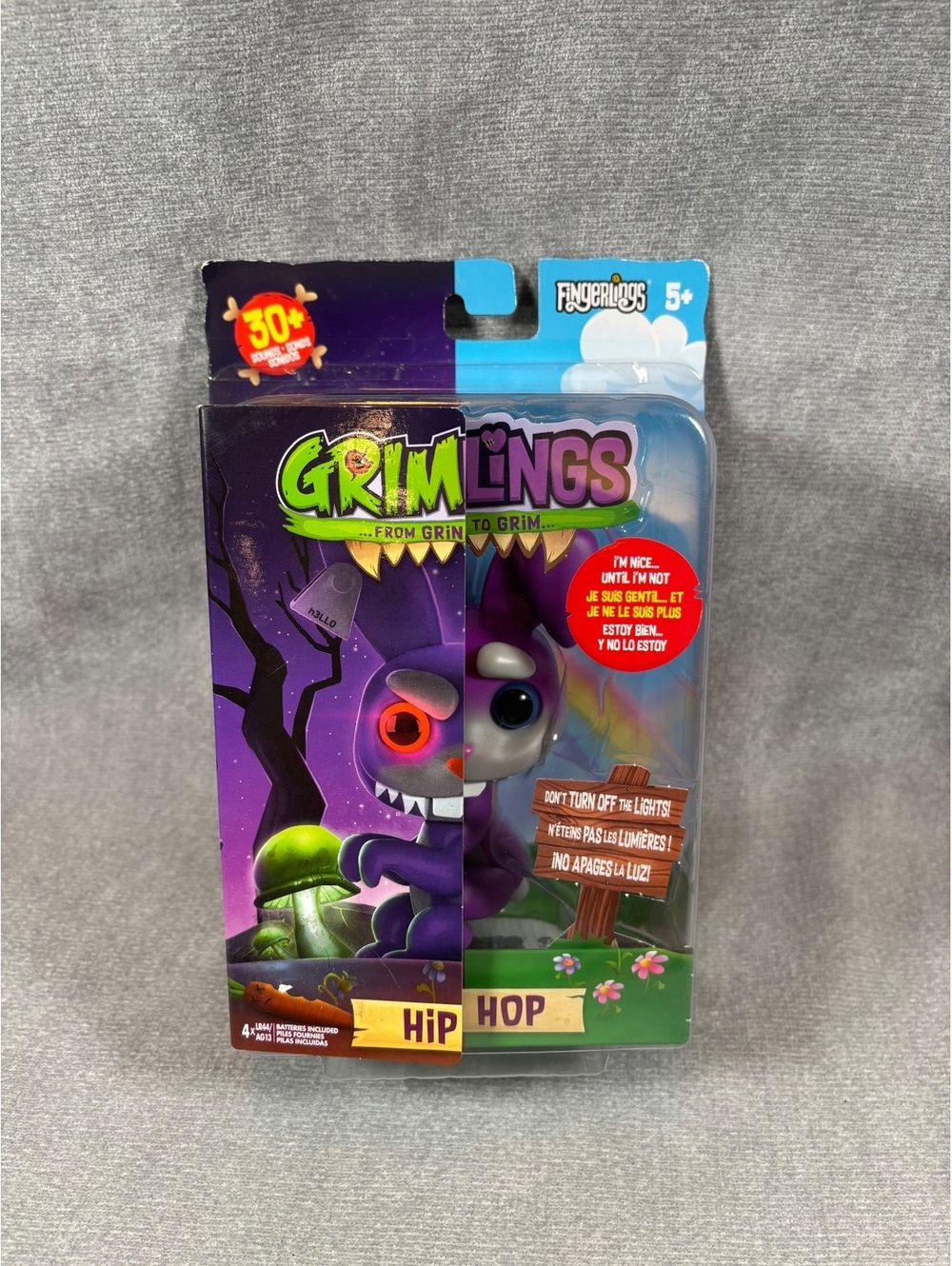 Sealed WowWee Grimlings Hip Hop Bunny Interactive Creepy Cute Halloween Toy